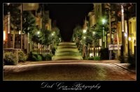 Strelitzer Straße bei Nacht